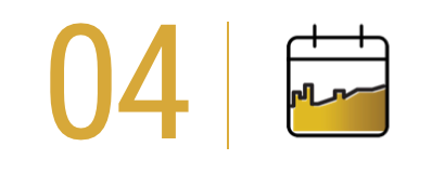Number 4 Icon of a calendar