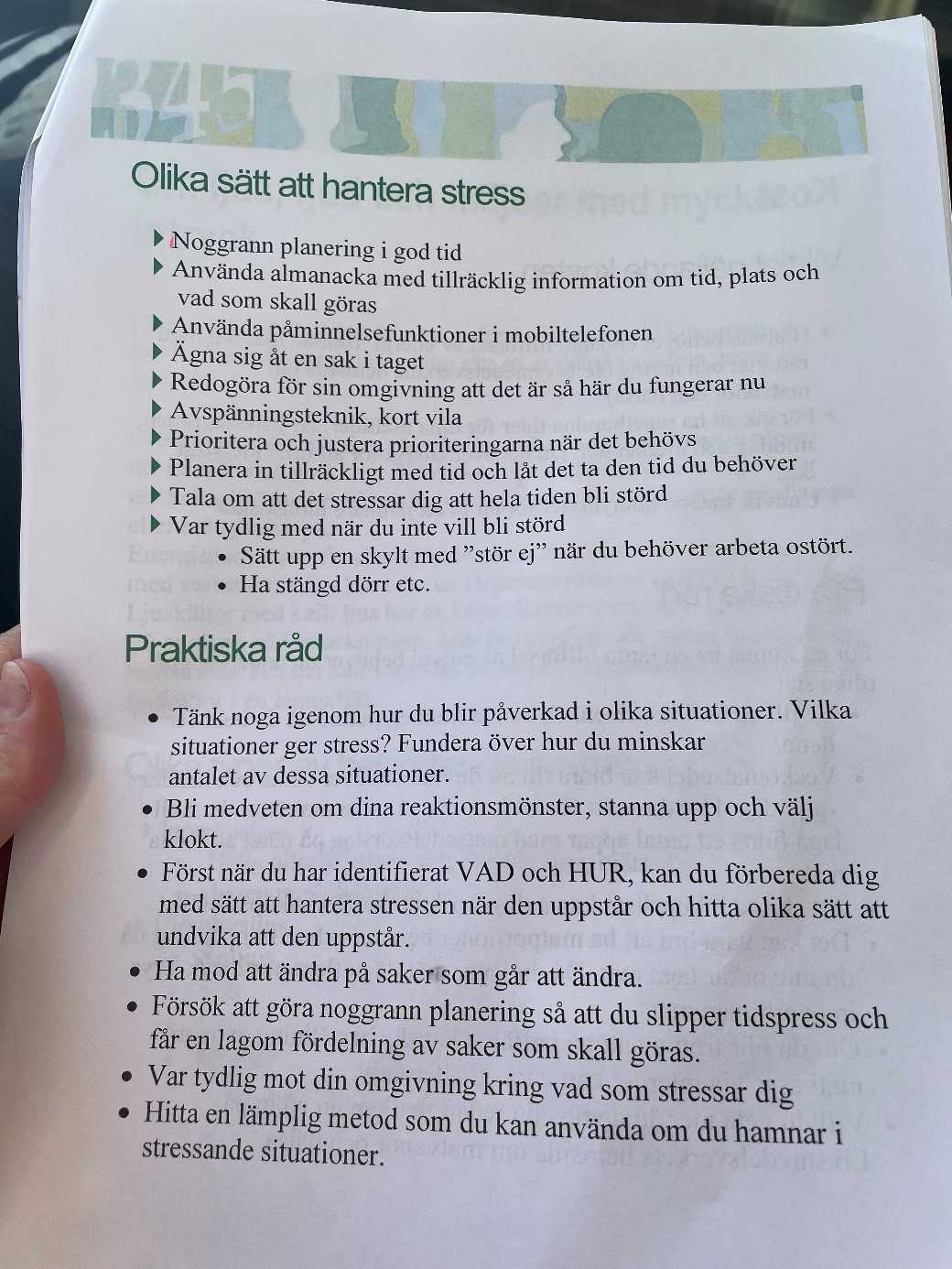 Stresshantering - tips