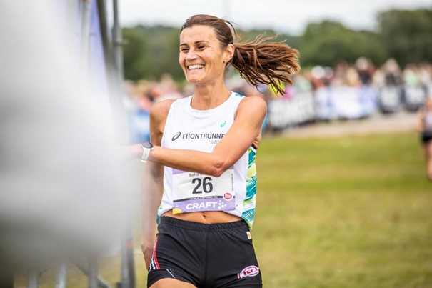 Sofia sprang Tjejmilen i Stockholm.