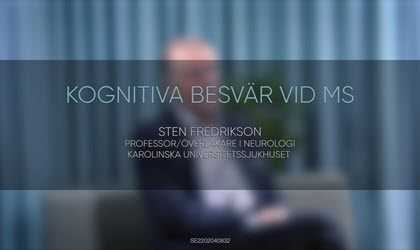 Sten Fredriksson om kognition och MS