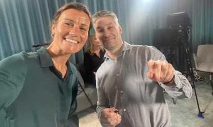 Sofia i Stockholm med Kent på Novartis.