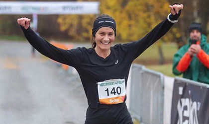 Sofia om att vinna ett maraton.